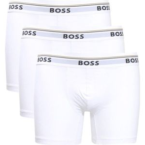 BOSS Langer Boxer Brief 3 PACK mit farblich passendem Webbund
