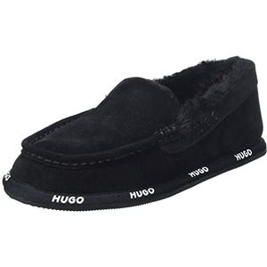 HUGO Cozy_Loaf_fur pantoffels voor dames, zwart 1, 35 EU
