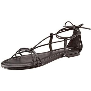 HUGO Dames Gracemignonflats-c sandalen, zwart 1, 37 EU
