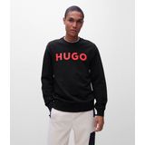HUGO - 50477328 - Sweatshirt - Zwart - Regular Fit - Lange Mouwen - Biologisch Katoen