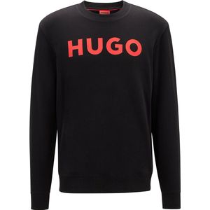 HUGO - 50477328 - Sweatshirt - Zwart - Regular Fit - Lange Mouwen - Biologisch Katoen