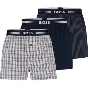 BOSS - Woven 10245450 - Boxers - Zwart - 3-Pack - Katoen