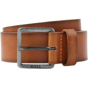 BOSS leren riem Jeeko cognac