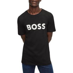 Hugo, Heren, Tops, Zwart, Maat: M Katoen,