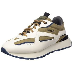 HUGO Cubite_Runn_mepu Sneakers voor heren, Light Pastel Brown233, 43 EU