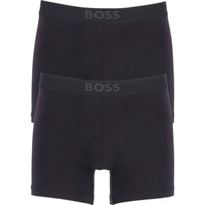 BOSS Boxershorts 2P UltraSoft - Tonale Logo - Kleur: Zwart