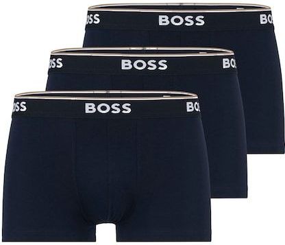 BOSS Set van 3 boxershorts voor heren, Blauw