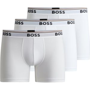 BOSS Langer Boxer "Brief 3 PACK", mit farblich passendem Webbund