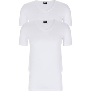 Boss - Modern - Thermoshirts - Wit - Katoen - 2 Eenheden