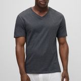 HUGO BOSS Classic T shirts regular fit (3 pack) heren T shirts V hals navy grijs zwart