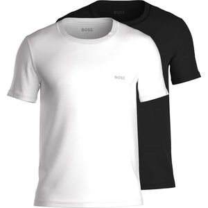 BOSS - Comfort T-shirt - Korte Mouwen - 2-pack - Zwart - Katoen