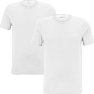 Hugo Boss t-shirt wit relaxed fit 2-pack katoen