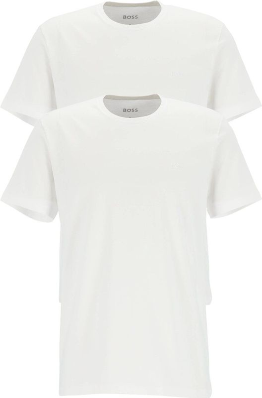 HUGO BOSS Comfort T-shirts relaxed fit (2-pack) - heren T-shirts O-hals - wit