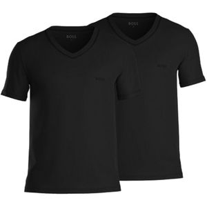 HUGO BOSS Comfort T-shirts relaxed fit (2-pack) - heren T-shirts V-hals - zwart