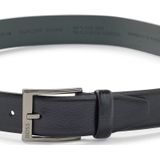 Boss Riem Leer Zwart - BOSS - Taille maat 95cm - Leer - Dames & Heren riem Effen