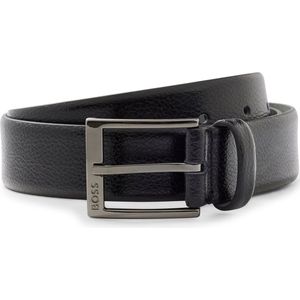 Boss Riem Leer Zwart - BOSS - Taille maat 95cm - Leer - Dames & Heren riem Effen