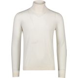 HUGO BOSS - Musso - Gebreide Trui - Wit - 100% Wol