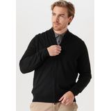 BOSS Balonso regular fit vest wol - heren vest middeldik - zwart