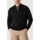 BOSS Balonso regular fit vest wol - heren vest middeldik - zwart