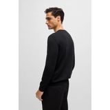 Hugo - V-hals Wollen Vest - Zwart - Heren