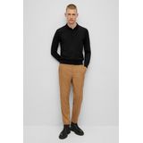 BOSS Bono Polotrui Wol Zwart - Heren - Longsleeve polo