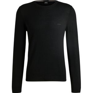 BOSS - Sweater - Groen - 100% Scheerwol