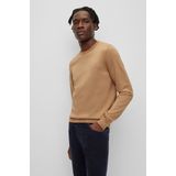 BOSS - Trui Botto Wol Beige - Heren - Regular-fit