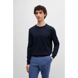 BOSS Trui Botto Wol Navy - Heren - Pullovers
