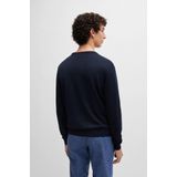 BOSS Trui Botto Wol Navy - Heren - Pullovers