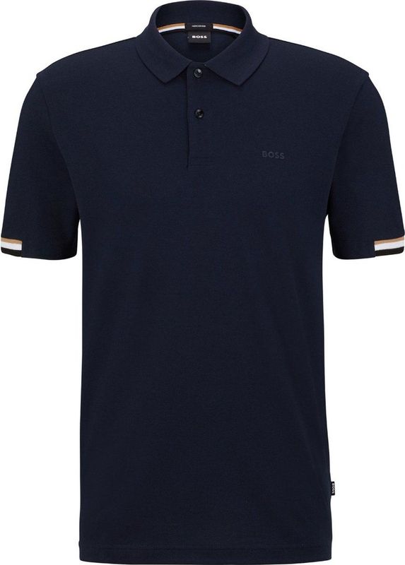 Boss Parlay Polo Met Korte Mouwen Zwart L Man