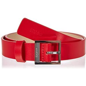 HUGO Dames Haze Belt 2,5 cm riem, Bright Red621, 100