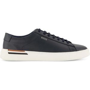 Hugo Boss sneakers donkerblauw effen