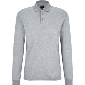 Boss - Pado - Poloshirt - Grijs Gemêleerd - 100% Katoen
