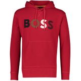 BOSS Heren Wecolourfleece shirt, helder rood, XXL