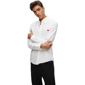 Hugo - Evito 10206255 04 - Shirt - Wit - Lange Mouwen
