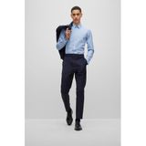 HUGO - Overhemd - Blauw - Katoen - Extra Slim-Fit - Lange Mouwen