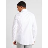 HUGO BOSS - Wit Effen Overhemd - 100% Katoen - Kent Kraag - Lange Mouwen