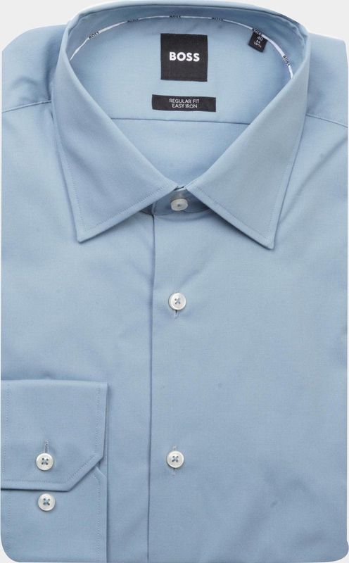 BOSS - H-JOE-kent-C1-214 - Overhemd - Blauw - Lange Mouw