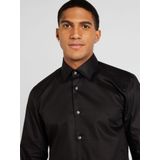 Hanky - Effen Overhemd met Kentkraag en Lange Mouwen