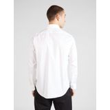 BOSS - Joe - Overhemd - Wit - Regular Fit, Structuurweving, Lange Mouwen, Easy Iron