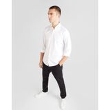 BOSS - Joe - Overhemd - Wit - Regular Fit, Structuurweving, Lange Mouwen, Easy Iron