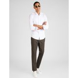 BOSS - Slim Fit Overhemd - Wit - Poplin - Lange Mouwen