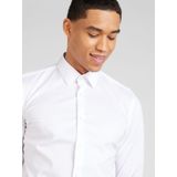 BOSS - Slim Fit Overhemd - Wit - Poplin - Lange Mouwen