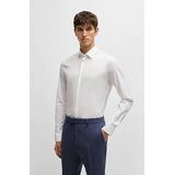 BOSS - Slim Fit Overhemd - Wit - Poplin - Lange Mouwen