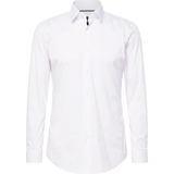 BOSS - Slim Fit Overhemd - Wit - Poplin - Lange Mouwen