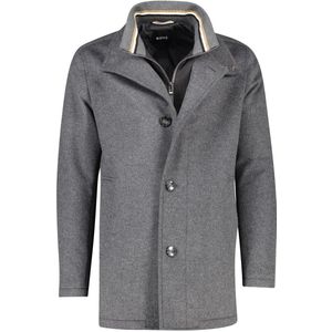 Boss - Coxtan - Winterjas - Grijs - Wol/Kasjmier - Halflang