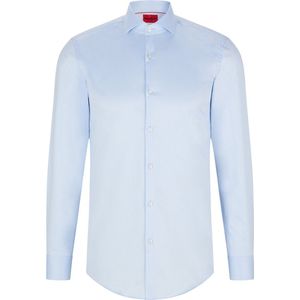 HUGO - Kason - Overhemd - Blauw - Slim Fit - Strijkvriendelijk