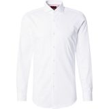 HUGO - Kason - Shirt - Blauw - Katoen - Lange Mouwen