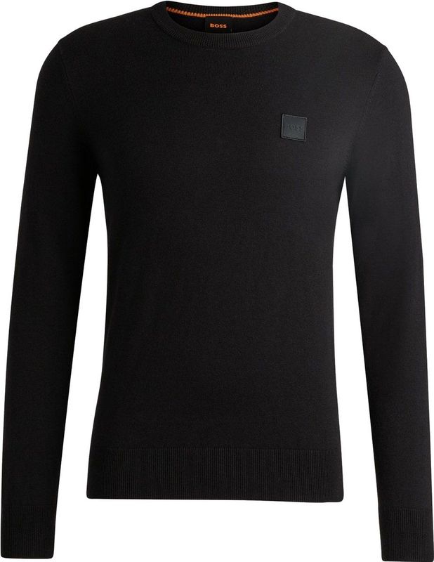 Boss Orange - Kanovano Pullover - Zwart - Katoenmix