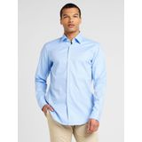 BOSS - Joe - Overhemd - Blauw - Regular Fit, Structuurweving, Easy Iron